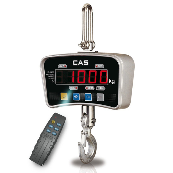 CAS IE-1700-1 Κρεμαστή Ζυγαριά Μπαταρίας (Ικανότητα Ζύγισης: 1.000Kg - Υποδιαίρεση: 500gr)