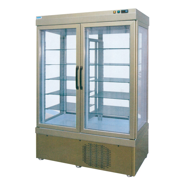 Ψυγείο Ζαχαροπλαστικής βιτρίνα 4 όψεων κατάψυξη διαστ.132x64x191 cm ύψος Standard 7400 ΝΤ.