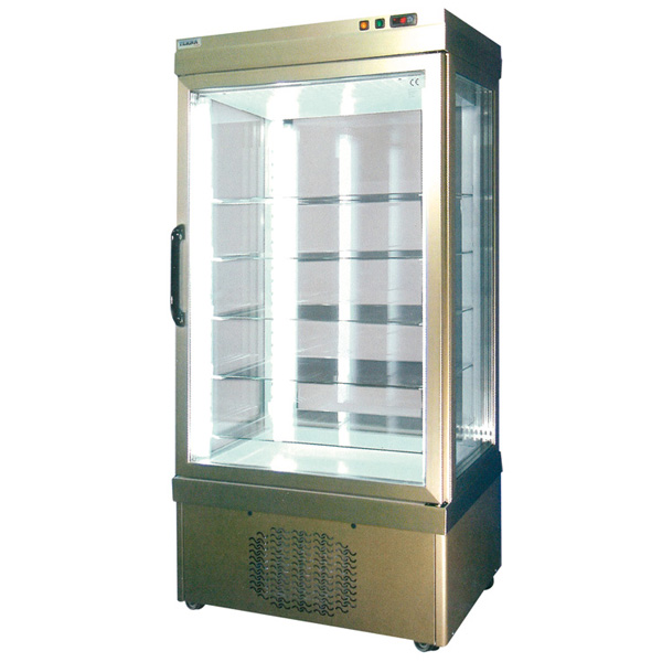 Ψυγείο Ζαχαροπλαστικής βιτρίνα 4 όψεων κατάψυξη διαστ. 90x64x191 cm ύψος Standard 9400 ΝFΝ.